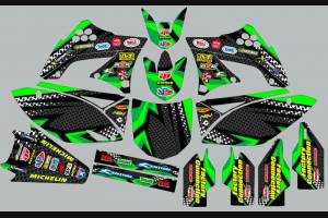 Kit Autocollants compatible avec per KAWASAKI KXF 450 2009 - 2011 - MXPKAD13663