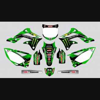 Kit de pegatinas compatible con per KAWASAKI KX 500 1988 - 2004 - MXPKAD13757