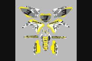 Aufkleber Satz kompatibel mit per SUZUKI RMZ 250 2019 - 2021 - MXPKAD13697