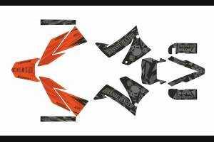 Aufkleber Satz kompatibel mit per KTM LC4 640 SUPERMOTO 2005 - MXPKAD13786