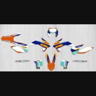 Aufkleber Satz kompatibel mit per KTM EXC EXC-F 125 200 250 300 350 450 2016 - MXPKAD13816
