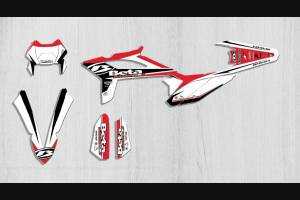 Kit Autocollants compatible avec per BETA RR 300 2T RR 350 4T 2020 - 2021 - MXPKAD13604