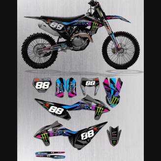 Aufkleber Satz kompatibel mit per KTM EXC EXC-F 125 200 250 300 350 450 2020 - 2021 - MXPKAD13811