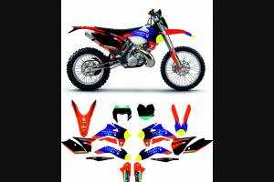 Kit adesivi compatibile con per KTM EXC EXC-F 125 200 250 300 350 450 2014 - 2015 - MXPKAD13814