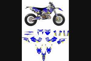 Kit Autocollants compatible avec per HUSQVARNA TE 150/250/300 FE 250/350/450 2014 - 2016 - MXPKAD13643