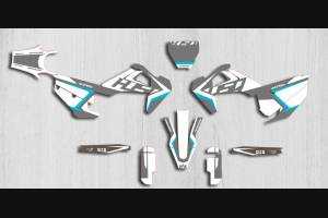 Kit de pegatinas compatible con per HUSQVARNA TC 125/250 - FC 250/350/450 2019 - 2021 - MXPKAD13876