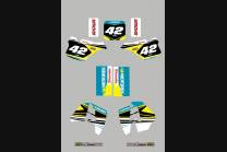 Aufkleber Satz kompatibel mit per SUZUKI RM 250 1989 - 1992 - MXPKAD13790