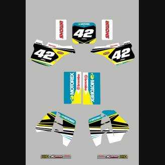 Sticker set compatible with per SUZUKI RM 250 1989 - 1992 - MXPKAD13790