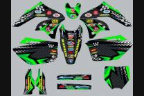 Aufkleber Satz kompatibel mit per KAWASAKI KXF 250 2006 - 2008 - MXPKAD13657