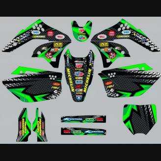 Kit de pegatinas compatible con per KAWASAKI KXF 250 2006 - 2008 - MXPKAD13657