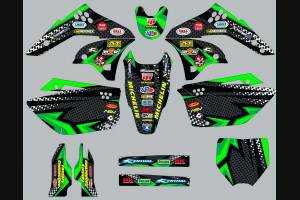 Kit de pegatinas compatible con per KAWASAKI KXF 250 2006 - 2008 - MXPKAD13657