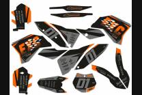 Kit adesivi compatibile con per KTM EXC EXC-F 125 200 250 450 2008 - 2011 - MXPKAD13951