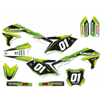 Kit de pegatinas compatible con per KAWASAKI KXF 450 2016 - 2018 - MXPKAD13952