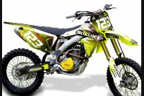 Kit adesivi compatibile con per SUZUKI RMZ 450 2008 - 2017 - MXPKAD13782 2