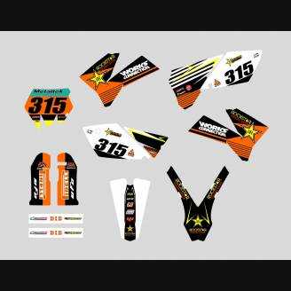Aufkleber Satz kompatibel mit per KTM SX 125 200 250 300 350 450 2004 2006 - MXPKAD14012