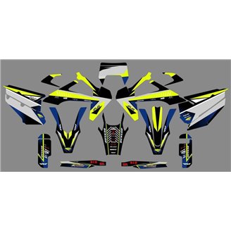 Kit Autocollants compatible avec per HUSQVARNA TE 150/250/300 FE 250/350/450/501 2020 - 2021 - MXPKAD13645