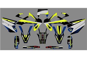 Aufkleber Satz kompatibel mit per HUSQVARNA TE 150/250/300 FE 250/350/450/501 2020 - 2021 - MXPKAD13645