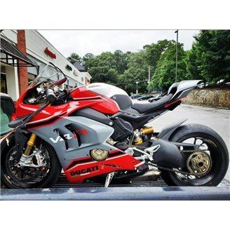 Carene stradali in abs verniciate per Ducati Panigale V4 V4S per scarico Akrapovic 2020 - 2021 - MXPCAV14043