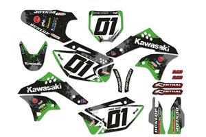 Kit adesivi compatibile con per KAWASAKI KXF 250 2006 - 2008 - MXPKAD14066