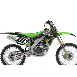 Kit Autocollants compatible avec per KAWASAKI KXF 250 2006 - 2008 - MXPKAD14066