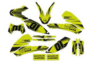 Aufkleber Satz kompatibel mit per KTM 690 SMC 2008-2011 - MXPKAD14088