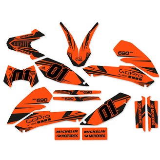 Aufkleber Satz kompatibel mit per KTM 690 SMC 2008-2011 - MXPKAD14090
