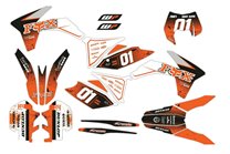 Sticker set compatible with per KTM EXC EXC-F 125 200 250 350 450 2012 - 2013 - MXPKAD14091