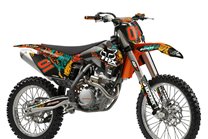 Kit Autocollants compatible avec per KTM EXC EXC-F 125 200 250 350 450 2012 - 2013 - MXPKAD14106 2