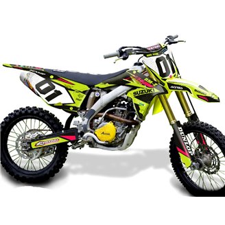 Kit adesivi compatibile con per SUZUKI RMZ 450 2008 - 2017 - MXPKAD14110