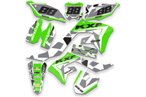 Sticker set compatible with per KAWASAKI KXF 450 2019 - 2021 - MXPKAD14122