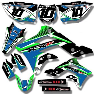 Kit de pegatinas compatible con per KAWASAKI KXF 450 2016 - 2018 - MXPKAD14172