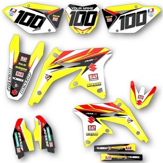 Sticker set compatible with per SUZUKI RMZ 250 2010 - 2017 - MXPKAD14176