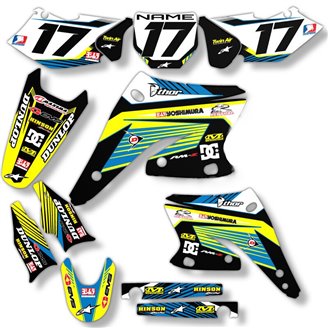 Sticker set compatible with per SUZUKI RMZ 250 2007 - 2009 - MXPKAD14181