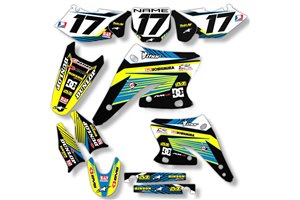 Kit Autocollants compatible avec per SUZUKI RMZ 250 2007 - 2009 - MXPKAD14181