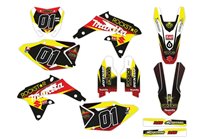 Kit adesivi compatibile con per SUZUKI RMZ 450 2008 - 2017 - MXPKAD14186