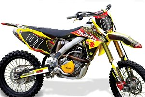 Kit adesivi compatibile con per SUZUKI RMZ 450 2008 - 2017 - MXPKAD14186