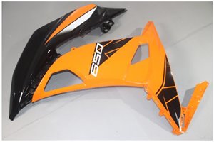 Lackierte Straße Verkleidung auf ABS kompatibel mit Kawasaki Ninja 650 2017 - 2019 - MXPCAV14275