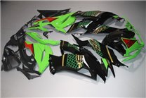 Lackierte Straße Verkleidung auf ABS kompatibel mit Kawasaki ZX6R 636 2013 - 2018 - MXPCAV14277 2