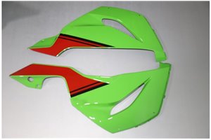 Lackierte Straße Verkleidung auf ABS kompatibel mit Kawasaki ZX6R 636 2013 - 2018 - MXPCAV14277