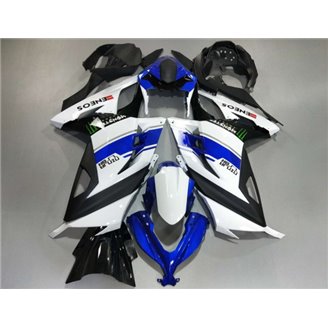 Lackierte Straße Verkleidung auf ABS kompatibel mit Kawasaki ZX Ninja 300 2013 - 2017 - MXPCAV14287