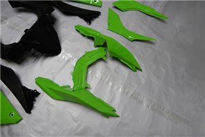 Lackierte Straße Verkleidung auf ABS kompatibel mit Kawasaki ZX Ninja 300 2013 - 2017 - MXPCAV14287