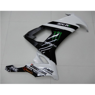 Lackierte Straße Verkleidung auf ABS kompatibel mit Kawasaki ZX10R 2008 - 2009 - MXPCAV14311