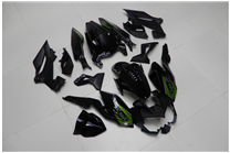 Painted street fairings in abs compatible with Kawasaki EX Ninja 400 2018 - 2022 - MXPCAV14292 2