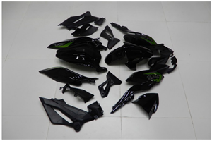 Lackierte Straße Verkleidung auf ABS kompatibel mit Kawasaki EX Ninja 400 2018 - 2022 - MXPCAV14292