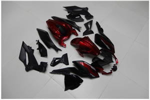 Painted street fairings in abs compatible with Kawasaki EX Ninja 400 2018 - 2022 - MXPCAV14334