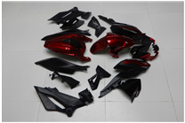 Painted street fairings in abs compatible with Kawasaki EX Ninja 400 2018 - 2022 - MXPCAV14334 2