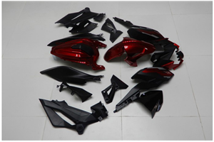 Lackierte Straße Verkleidung auf ABS kompatibel mit Kawasaki EX Ninja 400 2018 - 2022 - MXPCAV14334