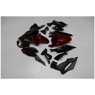 Painted street fairings in abs compatible with Kawasaki EX Ninja 400 2018 - 2022 - MXPCAV14334