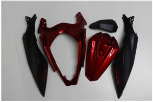 Painted street fairings in abs compatible with Kawasaki EX Ninja 400 2018 - 2022 - MXPCAV14334