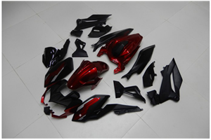 Lackierte Straße Verkleidung auf ABS kompatibel mit Kawasaki EX Ninja 400 2018 - 2022 - MXPCAV14334